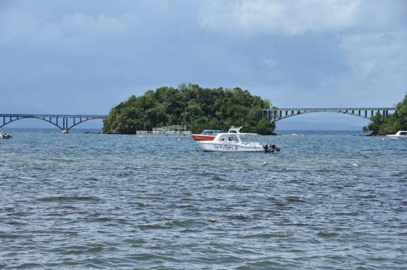 Baía de Samaná, na costa norte da República Dominicana